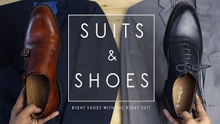 HOW TO MATCH SHOES WITH A SUIT  MENS FASHION GUIDE 2019  THE SOPHISTICATES [upl. by Carbrey495]