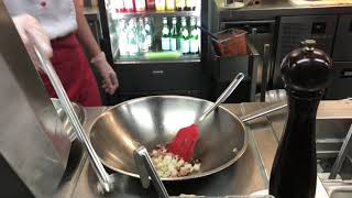 Vapiano making Spaghetti Carbonara [upl. by Sitrik]