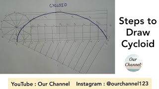 How to draw a Cycloid  Engineering Drawing [upl. by Weinberg]