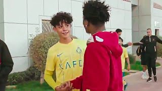 iShowSpeed Meets Ronaldos Son 🇸🇦 [upl. by Ellon]