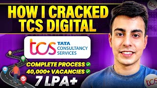 How I Got TCS Digital 7 LPA Offer  Full Roadmap  Strategy to Crack TCS NQT [upl. by Ennaeerb]