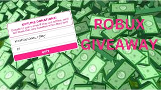 ROBUX GIVEAWAY PLS DONATE OFFLINE DONATIONS [upl. by Hercules]