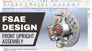 FSAE DESIGN  2 Front Upright Assembly [upl. by Sirromal756]