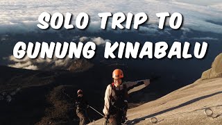 SOLO HIKING to GUNUNG KINABALU SABAH via FERRATA  Lows peak [upl. by Ettevey643]