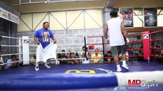 Manny Pacquiao  Funny Pranks and Laughs in the Gym [upl. by Barrie337]