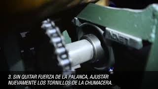 Tutorial Ajuste de Cadena Prensa MLT│Manufacturas Lenin [upl. by Htedirem804]