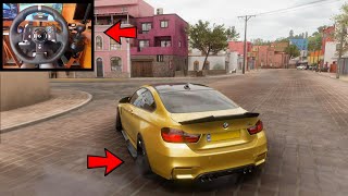 Drifting with a BMW M4 in Forza Horizon 5 l Logitech G920  Shifter gameplay [upl. by Urian105]