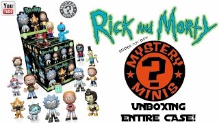 Unboxing an ENTIRE CASE of Funko Rick and Morty Mystery Minis [upl. by Ecnav979]