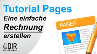 Mac Tutorial Apple Pages deutsch Rechnungsformular mit automatischen Berechnungen erstellen [upl. by Harraf]