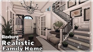 BLOXBURG Realistic 2Story Family Home Speedbuild  Roblox House build [upl. by Osyth]