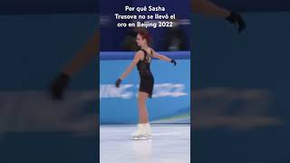 Por qué Sasha Trusova no se llevó el oro en Beijing 2022 patinajesobrehielo patinajeartistico [upl. by Deryl871]