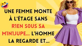 Blague Du Jour 🤣 Une Femme Monte à Létage… Blagues Drôles 🤣 [upl. by Mapes]