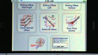 Pipe Fitter Calculator User Guide Part 1  Main Menu for iPhone [upl. by Ailugram249]