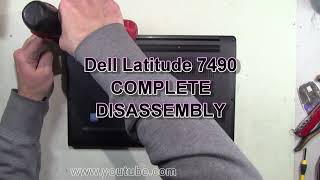 Dell Latitude 7490 How To Complete Take Apart Full Disassembly Nothing Left [upl. by Kciredohr]