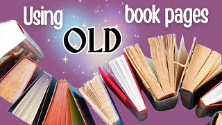 8 Creative ways to use old book pages [upl. by Amitak487]