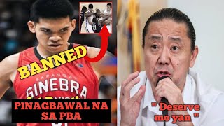 MARIANO BANNED NA SA PBA SA GINAWA NIYA REACTION NI CHUA SA NANGYARI rumors [upl. by Ynabla]