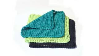 Learn to Knit a Dishcloth [upl. by Leuqcar]