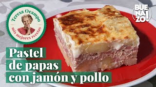 Cómo preparar pastel de papas con jamón y pollo  Teresa Ocampo Recetas  Buenazo [upl. by Aivatco]