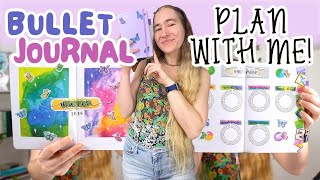 March 2024 BULLET JOURNAL Setup 🦋 PLAN WITH ME [upl. by Gerianna]