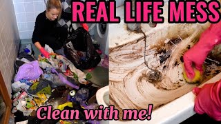 EXTREME ALL DAY CLEAN FOR FREE 💝 Messy house cleaning motivation 🤩 [upl. by Zerline]