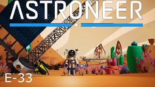 Astroneer E33 Rail Line to Solar Panel [upl. by Ainoyek]