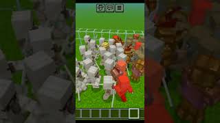 villagers vs pillagers minecraft gaming games [upl. by Cirdla]