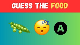 GUESS the FOOD by EMOJI 🤔 Emoji Quiz  Challenge [upl. by Tnerb204]