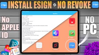 Install IPA on iPhone No PC No Revoke  eSign iOS Solution [upl. by Salokcin]