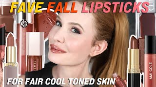 Fave Fall Lipsticks for Fair Cool Tones [upl. by Fassold]