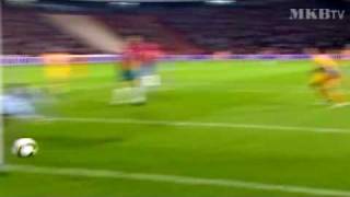 Milan Jovanovic Match Compilation V Romania Liverpool Linked Player [upl. by Ynnattirb]