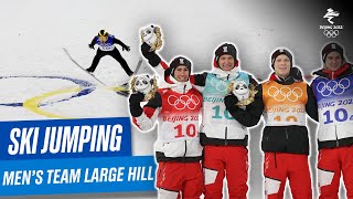 Ski Jumping  Mens Team Large Hill  Full Replay  Beijing2022 [upl. by Kassey]