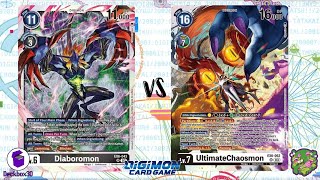 DIGIMON TCG Diaboromon Black vs UltimateChaosmon White [upl. by Resa]