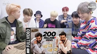 BTS Reaction to Nacho Nacho song from RRR Hindi Fanmade [upl. by Moyra877]