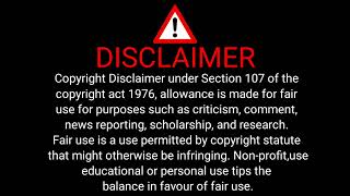 Copyright free disclaimer intro for your youtube videos  technical brief [upl. by Nielsen991]