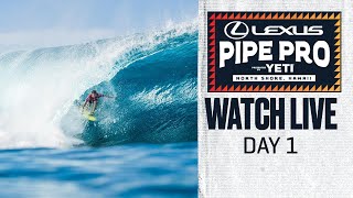 WATCH LIVE Lexus Pipe Pro presented by YETI 2024  Day 1 [upl. by Eyma17]