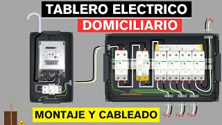 Tablero electrico domiciliario  Paso a paso bien explicado [upl. by Nerrual]