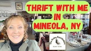 Thrift With Me in Mineola at The Andy Foundation Yard Sale Shop [upl. by Doane]