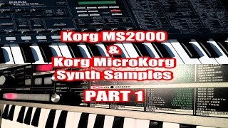 Korg MicroKorg amp Korg MS2000 Synth Samples Pt1 [upl. by Repmek]