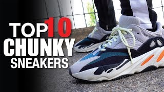 TOP 10 Chunky Sneakers for Men amp Women Travis Air Jordan 1 GIVEAWAY [upl. by Dyraj99]