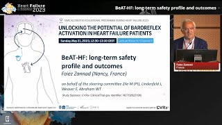 HFA 2023 BeATHF LongTerm Safety Profile and Outcomes by Dr Faiez Zannad [upl. by Rehteh]