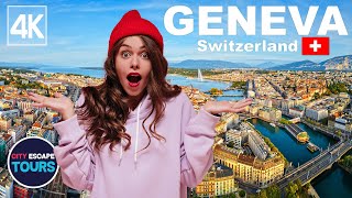 Geneva  Switzerland 🇨🇭 Walking Tour  4k UHD 60fps [upl. by Nannette]