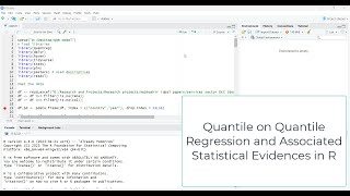 Explaining Quantile on Quantile Regression with RStudio [upl. by Akin]