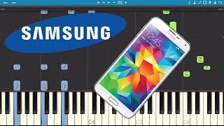 Samsung Galaxy Ringtone  Over The Horizon  Piano Tutorial [upl. by Fenn]