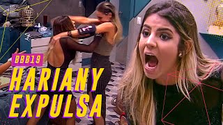 HARIANY É DESCLASSIFICADA POR EMPURRAR PAULA JÁ NA FINAL 😱💥  BIG BROTHER BRASIL 19 [upl. by Lohner619]