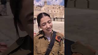 I asked an Israeli soldier What are you praying for at the Western Wall [upl. by Lamrert71]