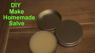 How to make a salve Making a simple salve DIY easy [upl. by Tnecillim459]