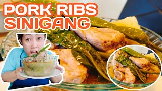 PORK RIBS SINIGANG RECIPEHOW TO COOK PORK RIBS SINIGANGPAANO MAGLUTO NG PORK RIBS SINGANG [upl. by Garson]