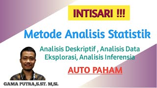 KULIAH SINGKAT METODE ANALISIS STATISTIK [upl. by Dinnage]