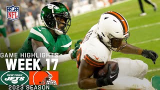 New York Jets vs Cleveland Browns  2023 Week 17 Game Highlights [upl. by Biddle]