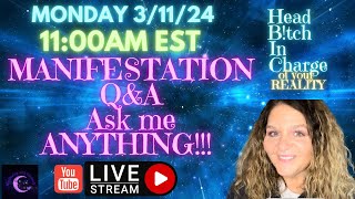 MONDAY MANIFESTATION MASTERY LIVE QampA 31124 Manifesting with Kimberly [upl. by Eizzil]